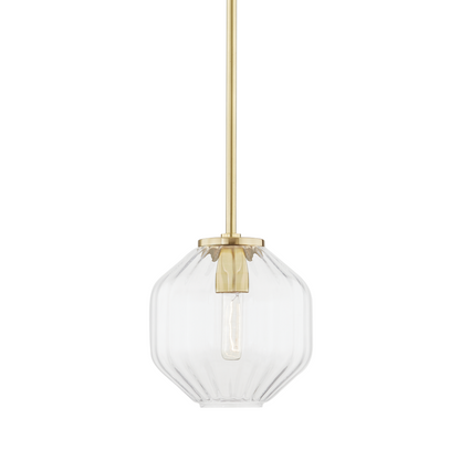 Hudson Valley Bennett Mini Pendant Antique Brass
