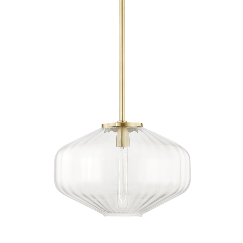 Hudson Valley Bennett Pendant Aged Brass