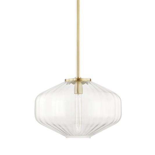 Hudson Valley Bennett Pendant Aged Brass