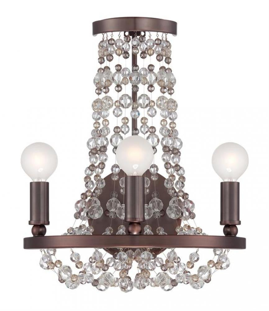 Crystorama Channing Wall Sconce Chocolate Bronze