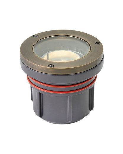 Hinkley Flat Top Outdoor Landscape Well Light Matte Bronze MR16 Halogen