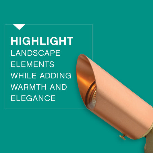 Hinkley Accent Outdoor Landscape Spot Light Natural Copper