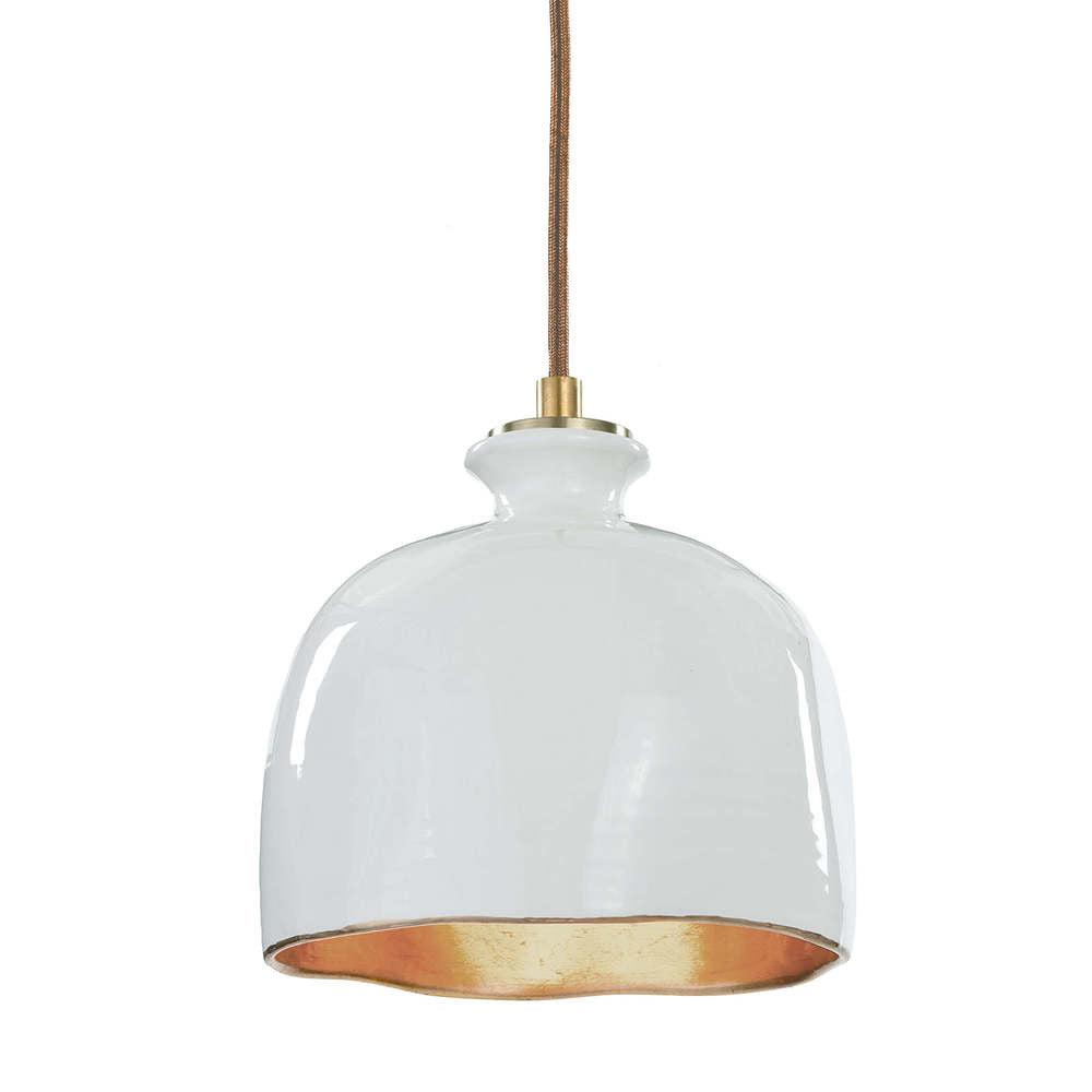 Regina Andrew Bianca Ceramic Pendant White