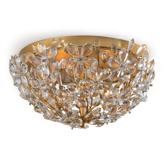 Regina Andrew Cheshire Flush Mount Gold, Gold Leaf