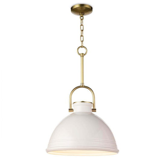 Regina Andrew Eloise Ceramic Pendant White