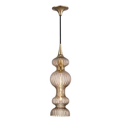 Hudson Valley Pomfret Pendant Aged Brass, Bronze