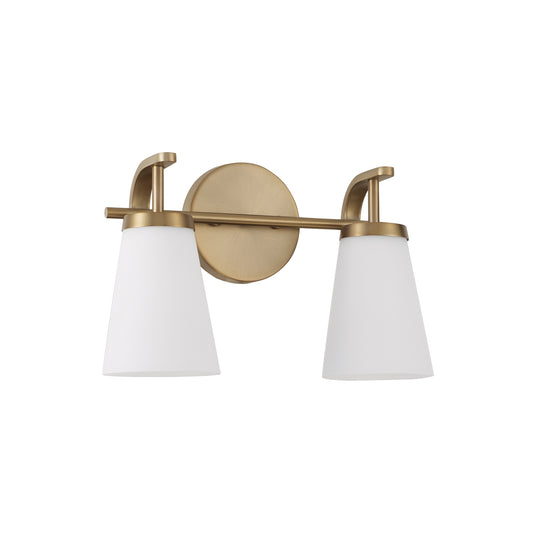 Capital Drake 2-Light Vanity - Aged Brass