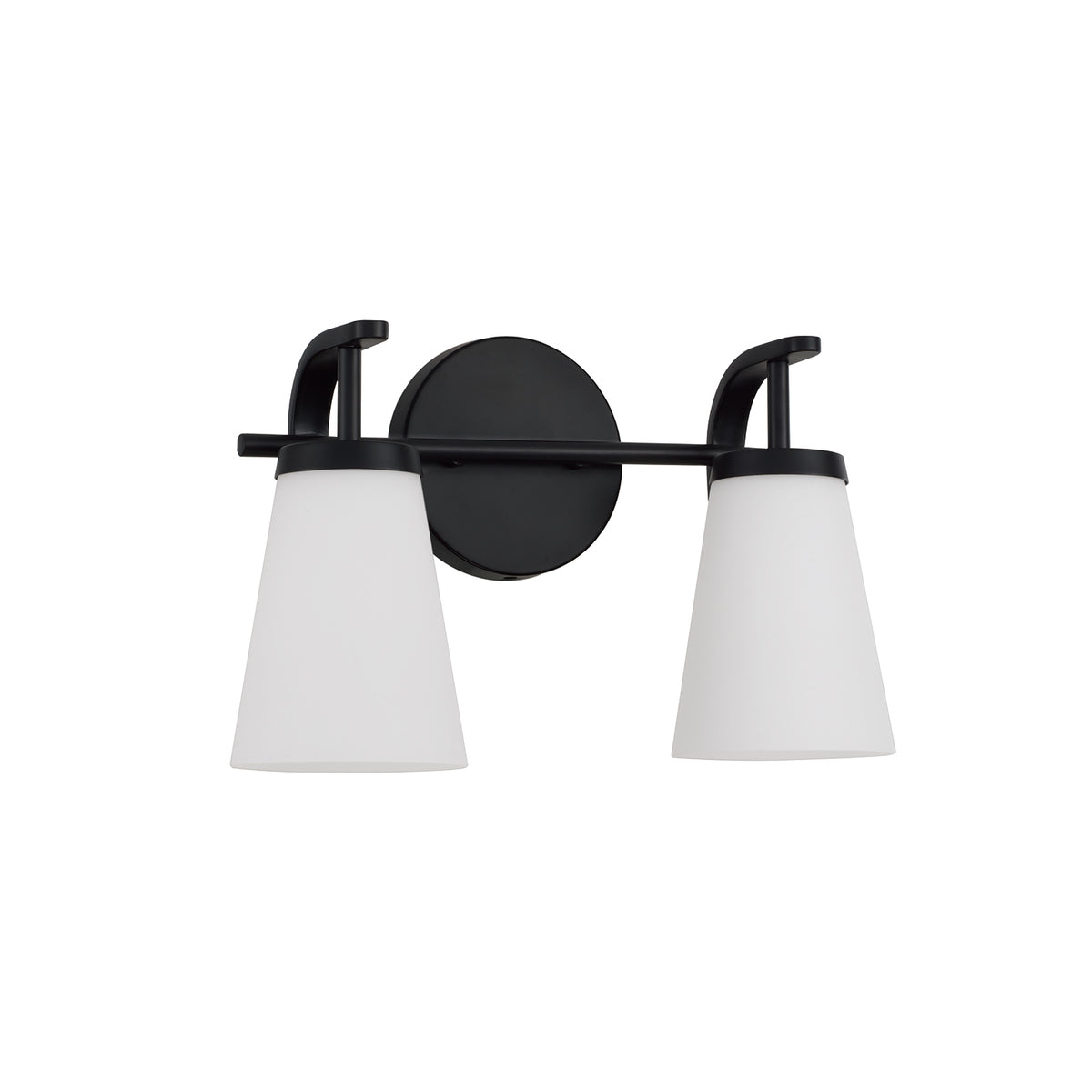 Capital Drake 2-Light Vanity - Matte Black