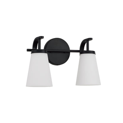 Capital Drake 2-Light Vanity - Matte Black
