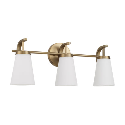 Capital Drake 3-Light Vanity - Aged Brass