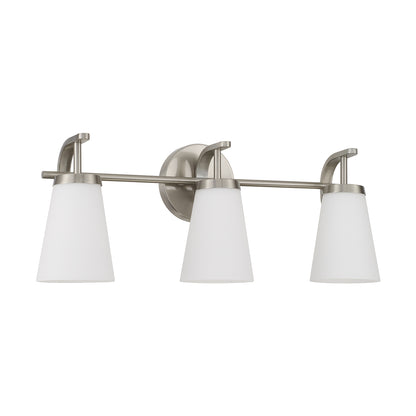 Capital Drake 3-Light Vanity - Brushed Nickel