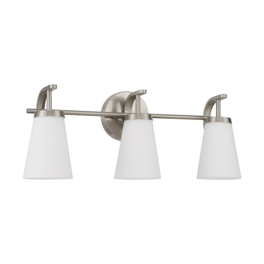 Capital Drake 3-Light Vanity - Brushed Nickel