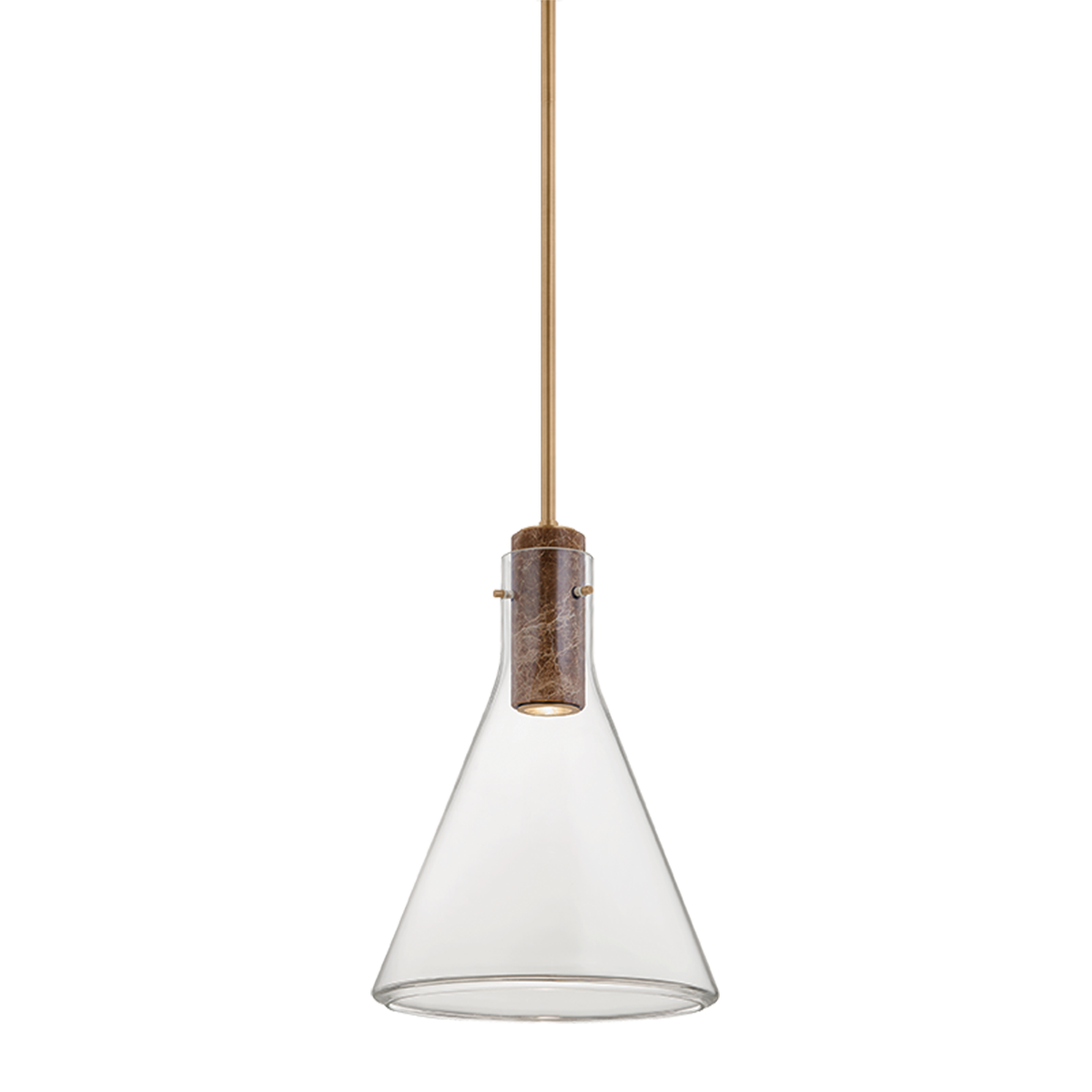 Hudson Valley West Hill 13.75" Pendant Patina Brass