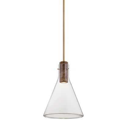 Hudson Valley West Hill 13.75" Pendant Patina Brass