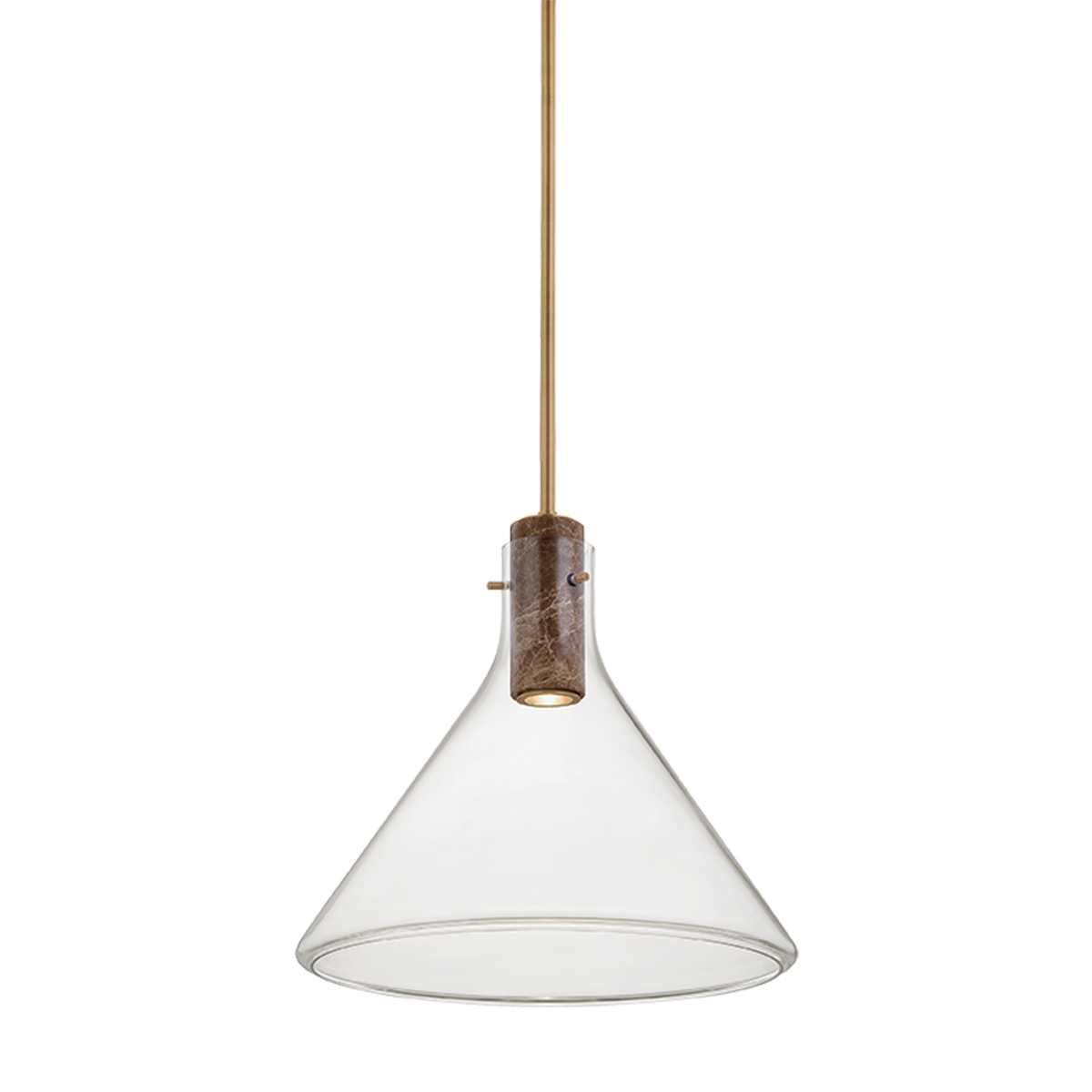 Hudson Valley West Hill 19.5" Pendant Patina Brass