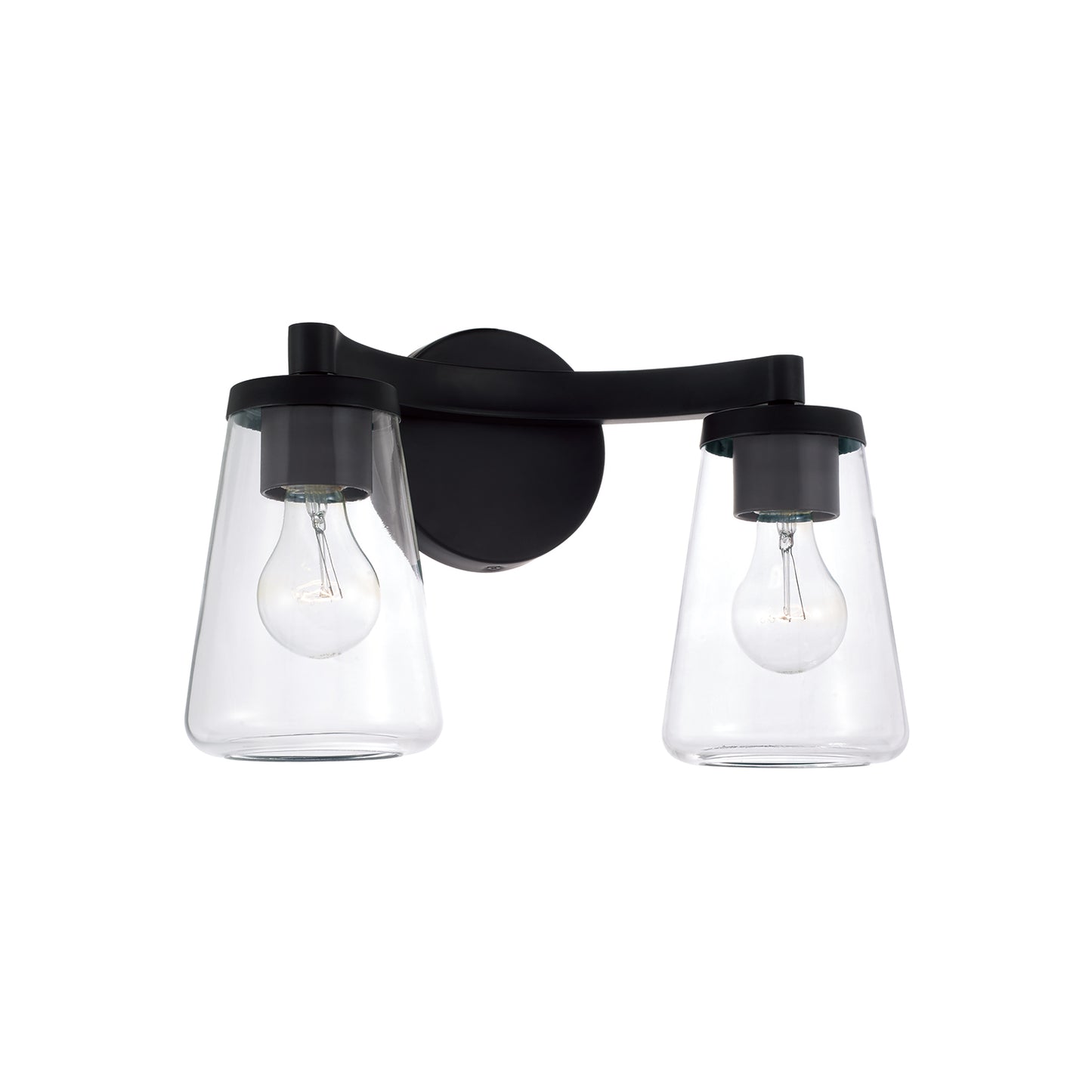 Capital Aaron 2-Light Vanity - Matte Black
