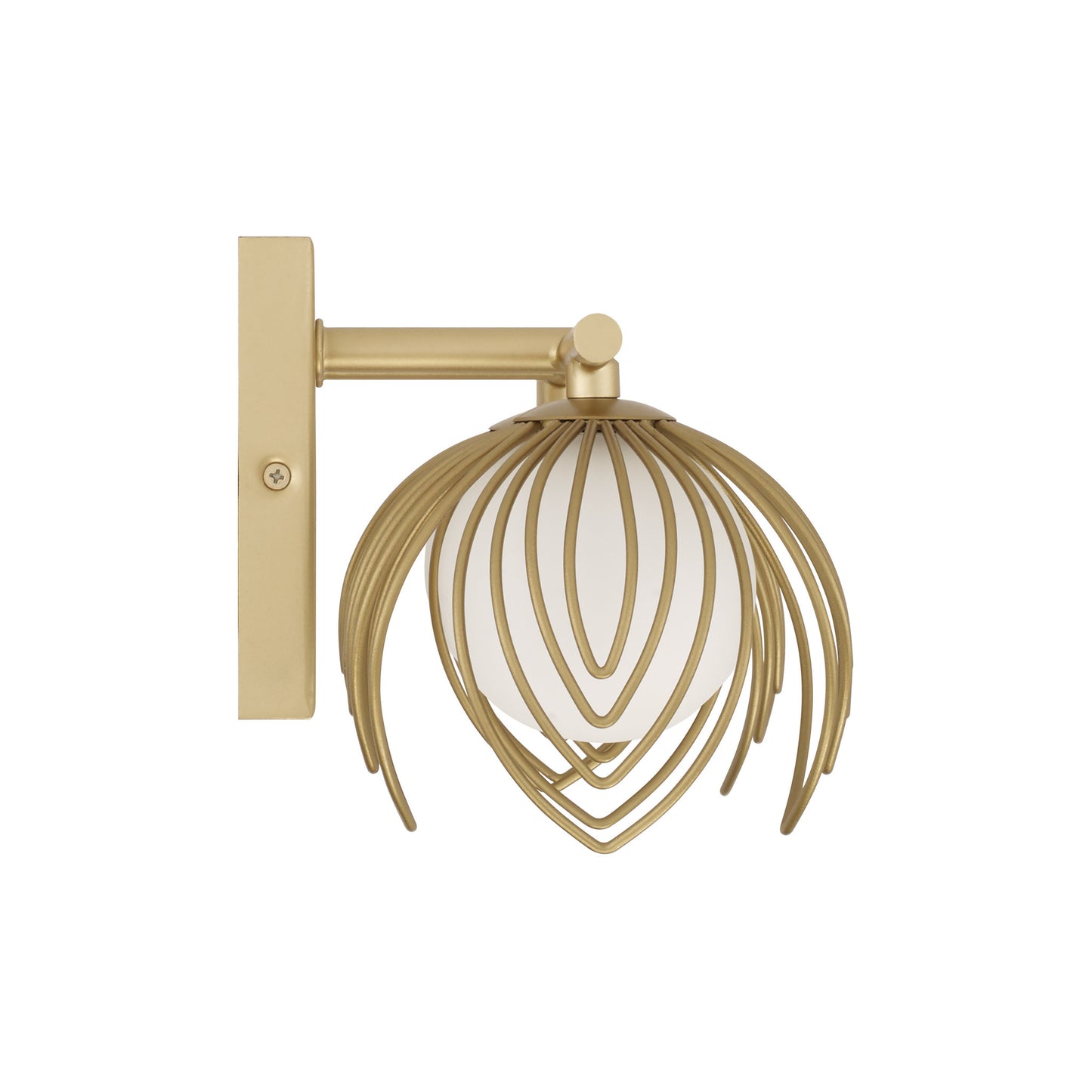 Capital Flora 2-Light Vanity in Buffed Gold