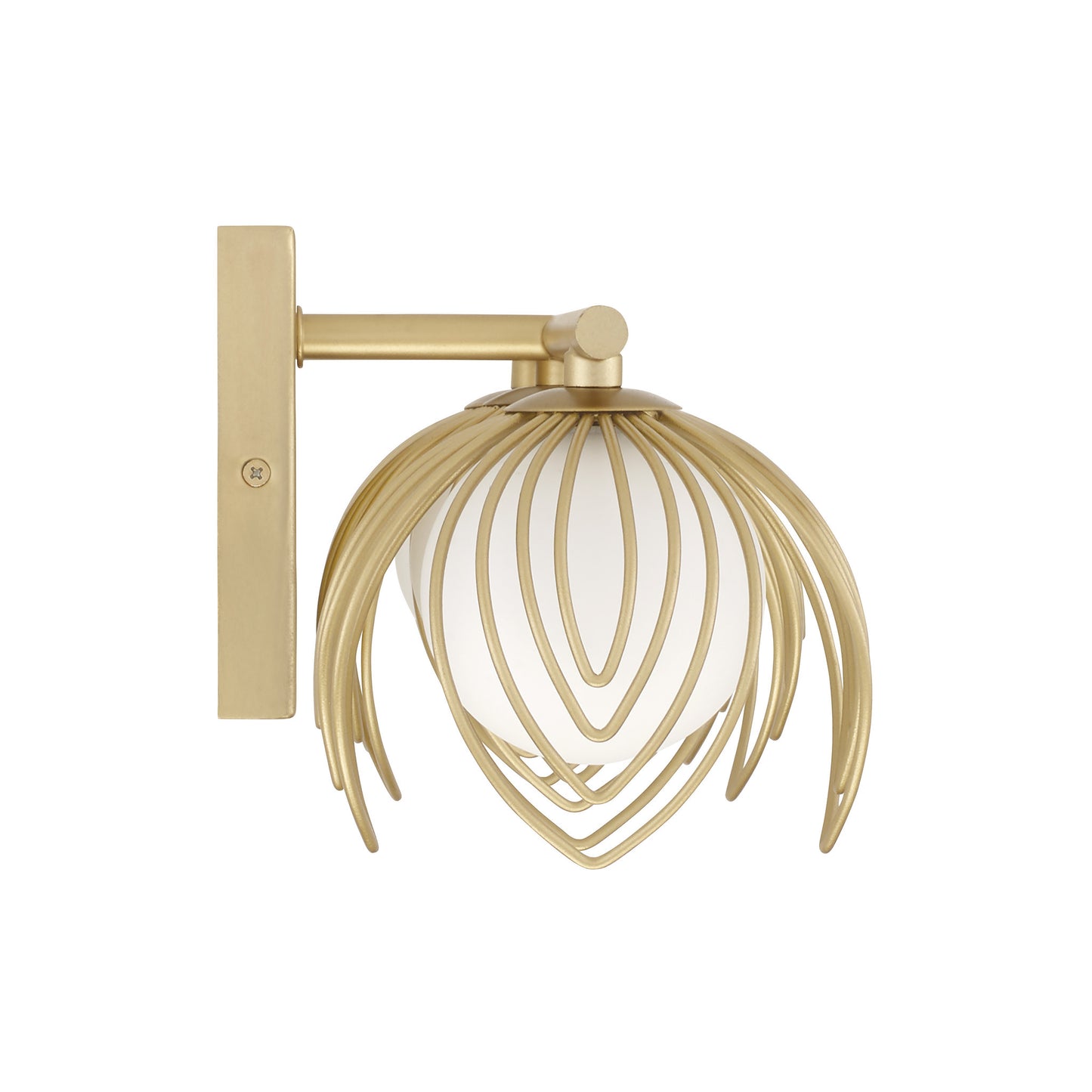 Capital Flora 3-Light Vanity in Buffed Gold
