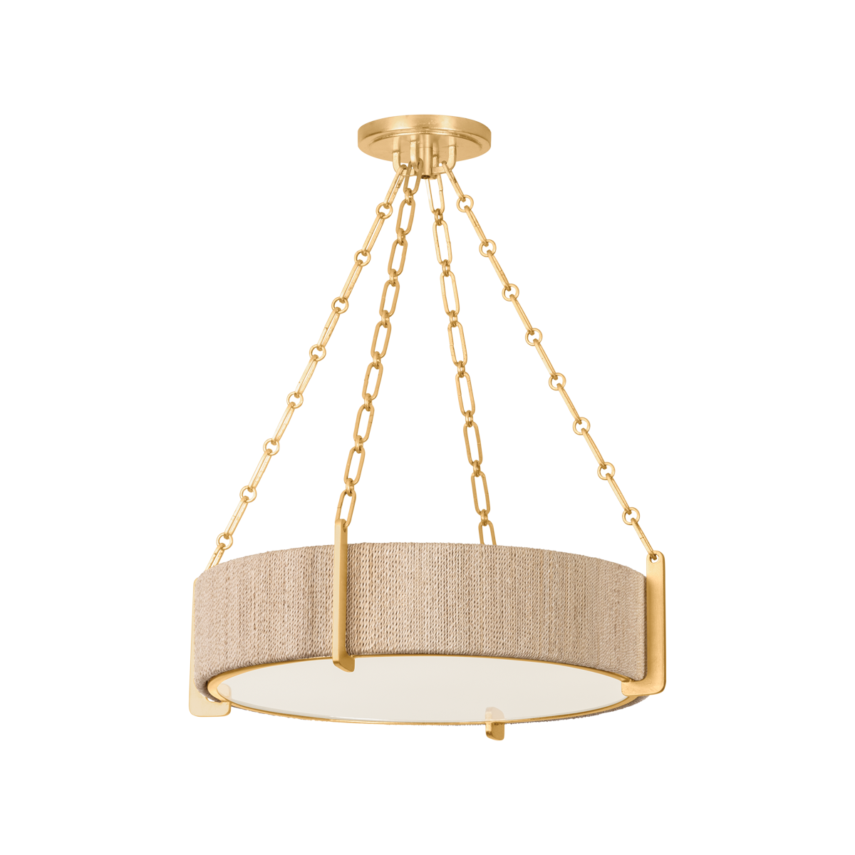 Hudson Valley Quebec 4-Light Chandelier Gold Leaf