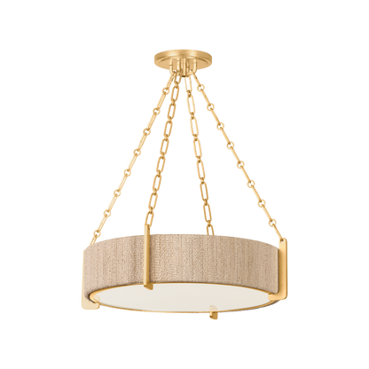Hudson Valley Quebec 4-Light Chandelier Gold Leaf
