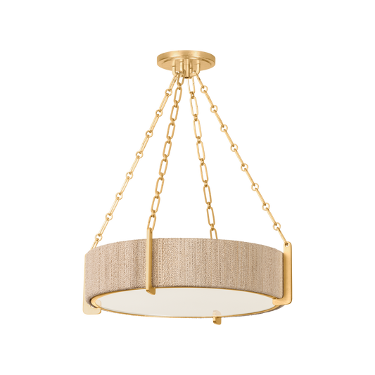 Hudson Valley Quebec 4-Light Chandelier Gold Leaf