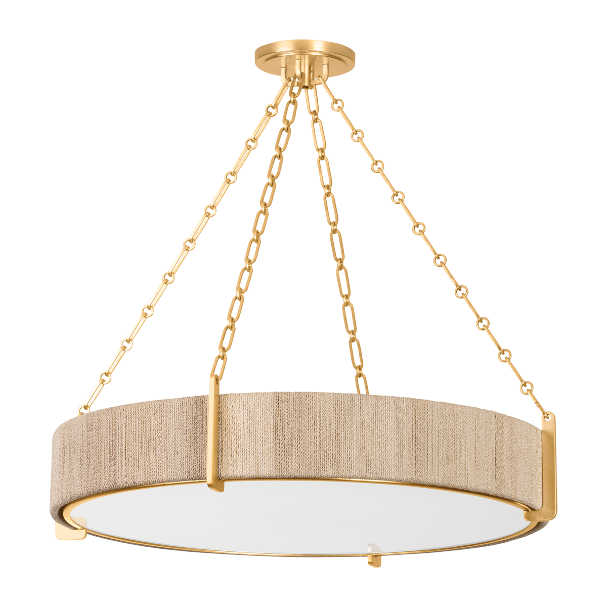Hudson Valley Quebec 6-Light Chandelier Gold Leaf