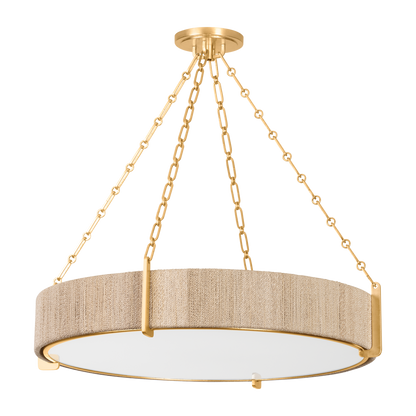 Hudson Valley Quebec 6-Light Chandelier Gold Leaf