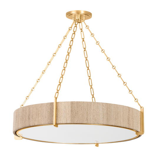 Hudson Valley Quebec 6-Light Chandelier Gold Leaf