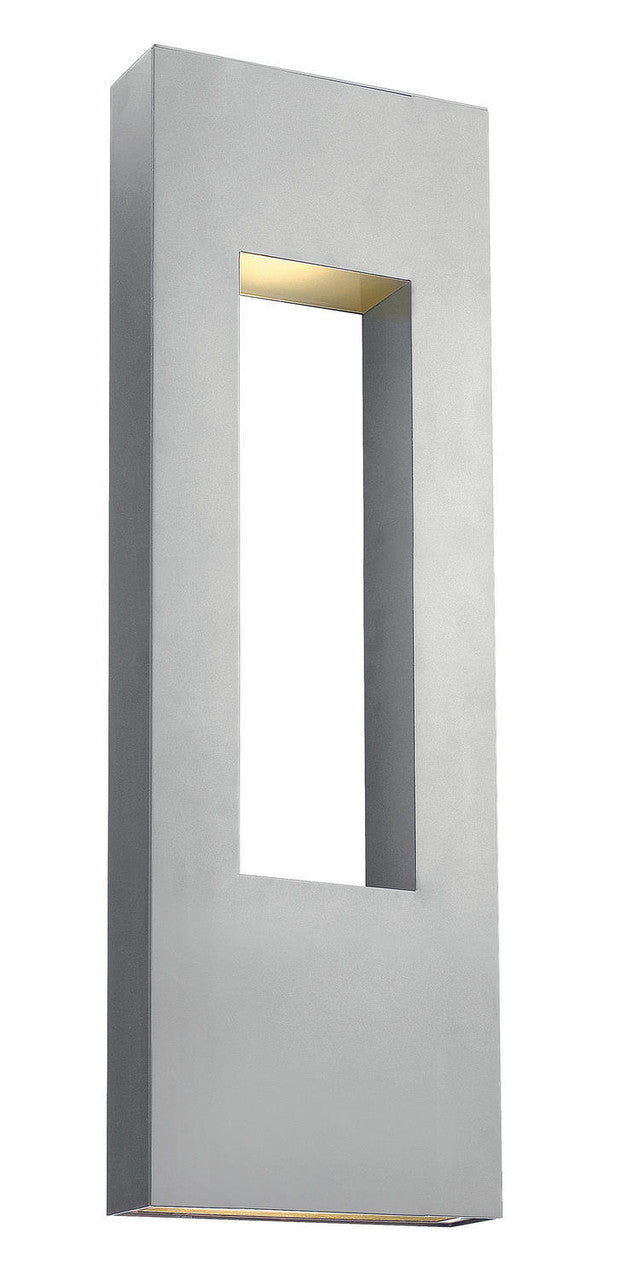 Hinkley Atlantis Outdoor Wall Mount Lantern Titanium