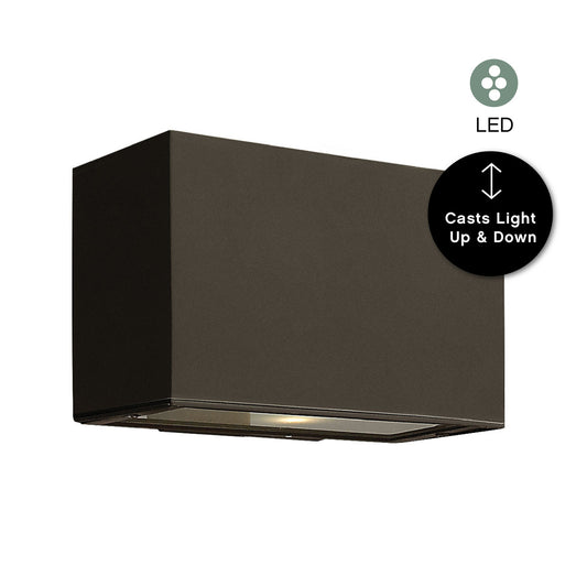 Hinkley Atlantis Outdoor Wall Mount Lantern Black