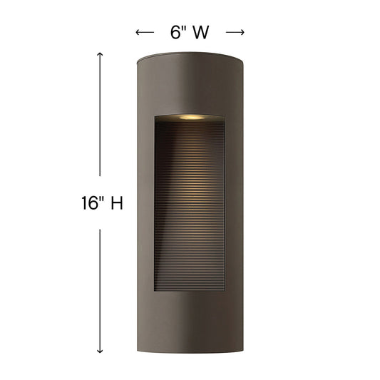 Hinkley Luna Outdoor Wall Mount Lantern Titanium