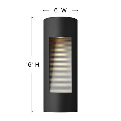 Hinkley Luna Outdoor Wall Mount Lantern Black