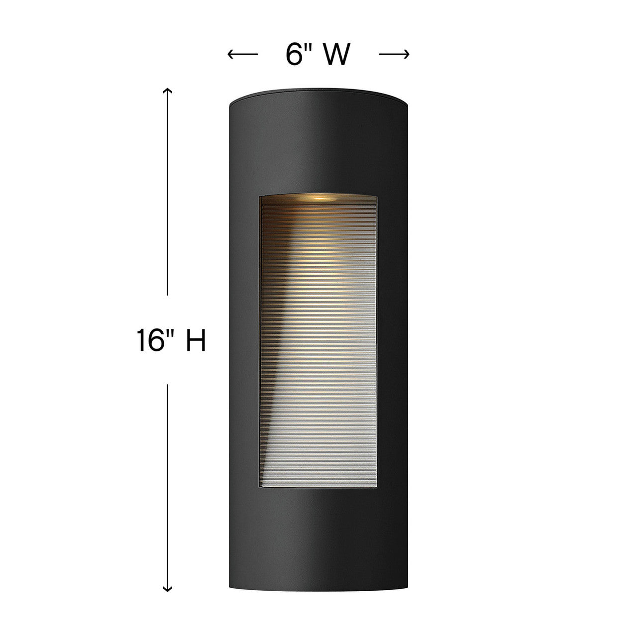 Hinkley Luna Outdoor Wall Mount Lantern Black