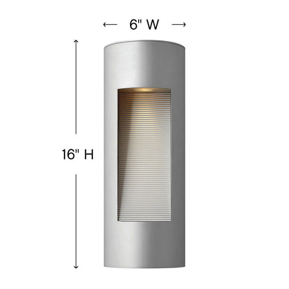 Hinkley Luna Outdoor Wall Mount Lantern Black