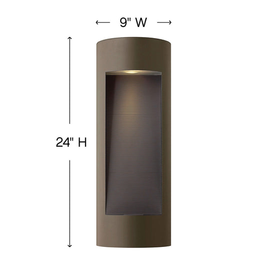 Hinkley Luna Outdoor Wall Mount Lantern Titanium