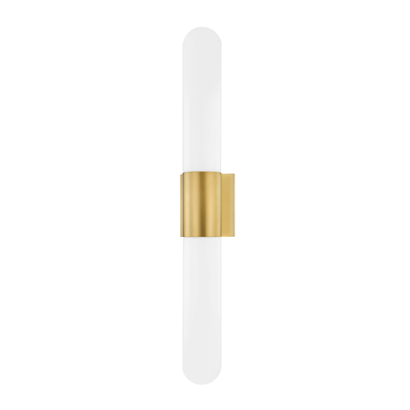 Hudson Valley Carlin Wall Sconce Aged Brass