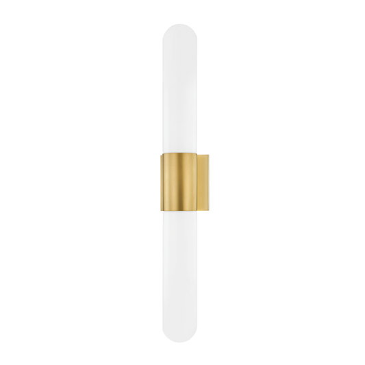 Hudson Valley Carlin Wall Sconce Aged Brass