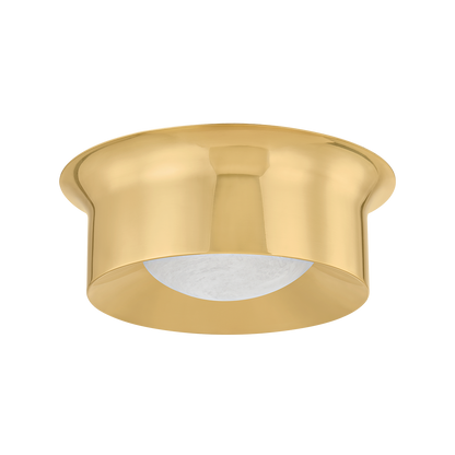 Hudson Valley Noxon 13.75" Flush Mount Aged Brass