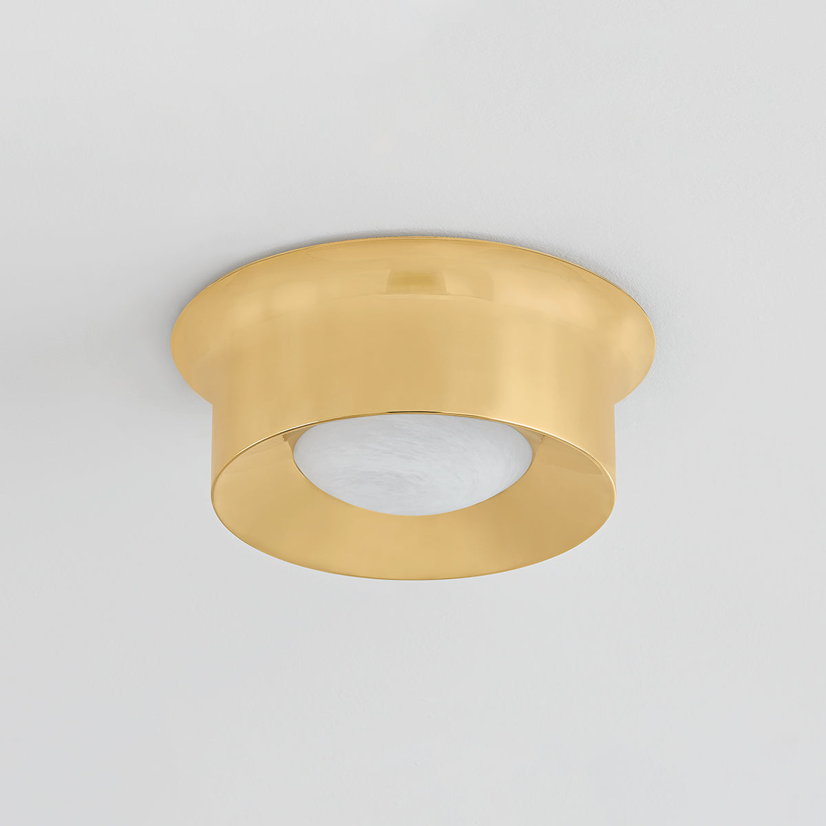 Hudson Valley Noxon 13.75" Flush Mount Aged Brass detail view 1