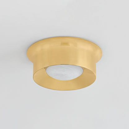 Hudson Valley Noxon 13.75" Flush Mount Aged Brass detail view 1