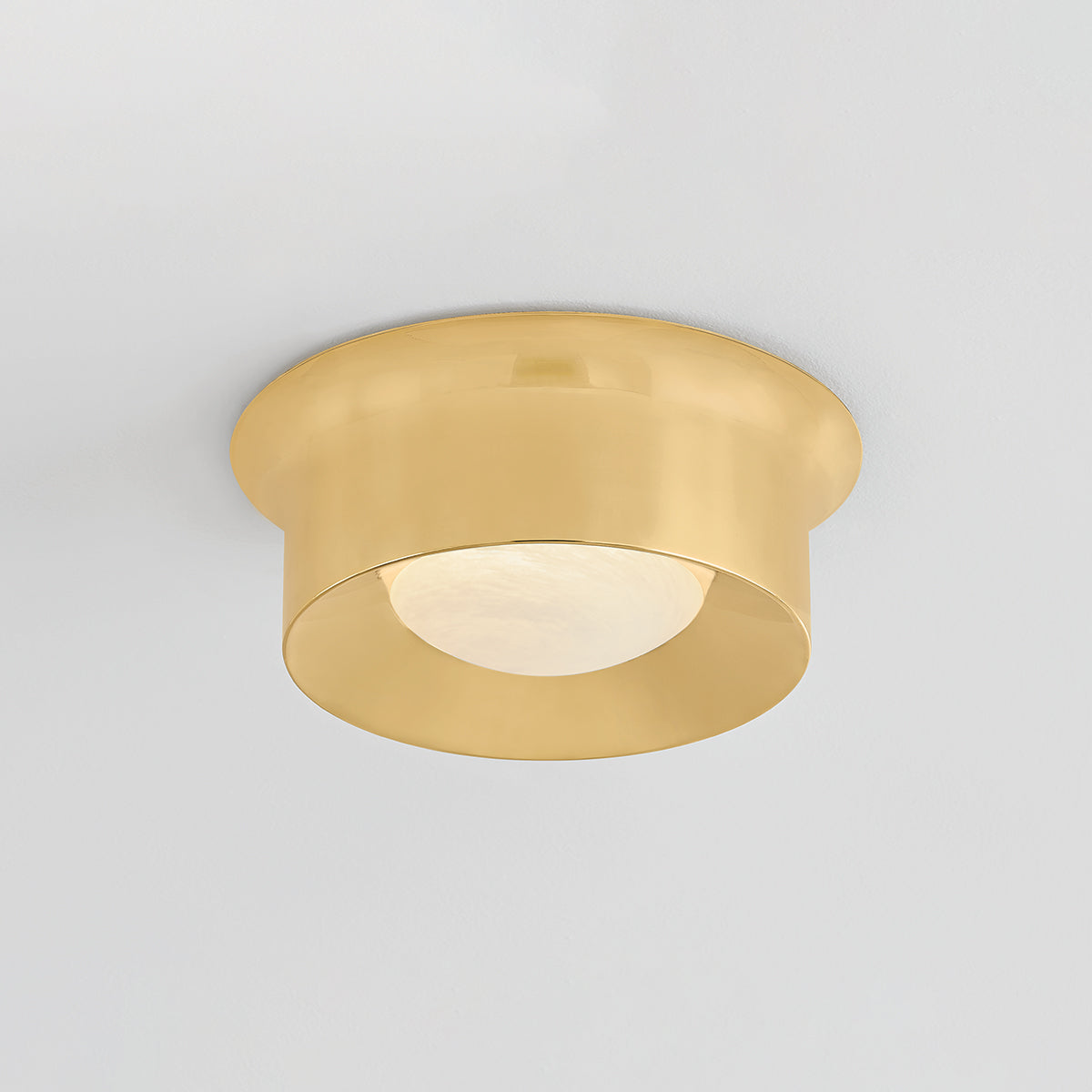 Hudson Valley Noxon 13.75" Flush Mount Aged Brass detail view 2