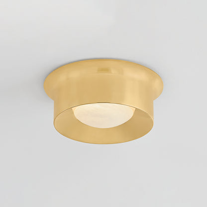Hudson Valley Noxon 13.75" Flush Mount Aged Brass detail view 2