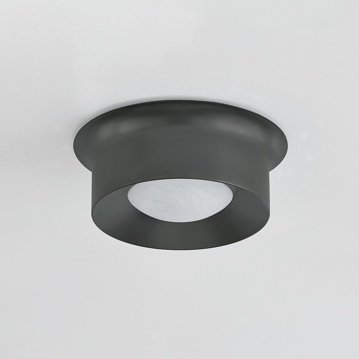 Hudson Valley Noxon 13.75" Flush Mount Distressed Bronze detail view 1