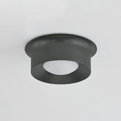 Hudson Valley Noxon 13.75" Flush Mount Distressed Bronze detail view 1