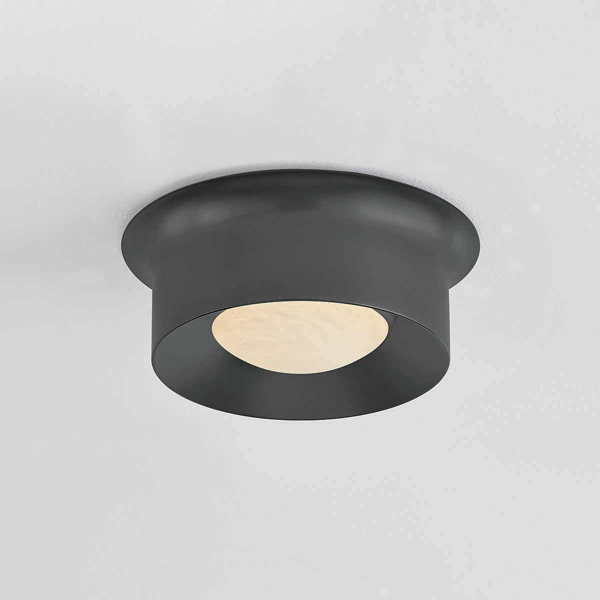 Hudson Valley Noxon 13.75" Flush Mount Distressed Bronze detail view 2