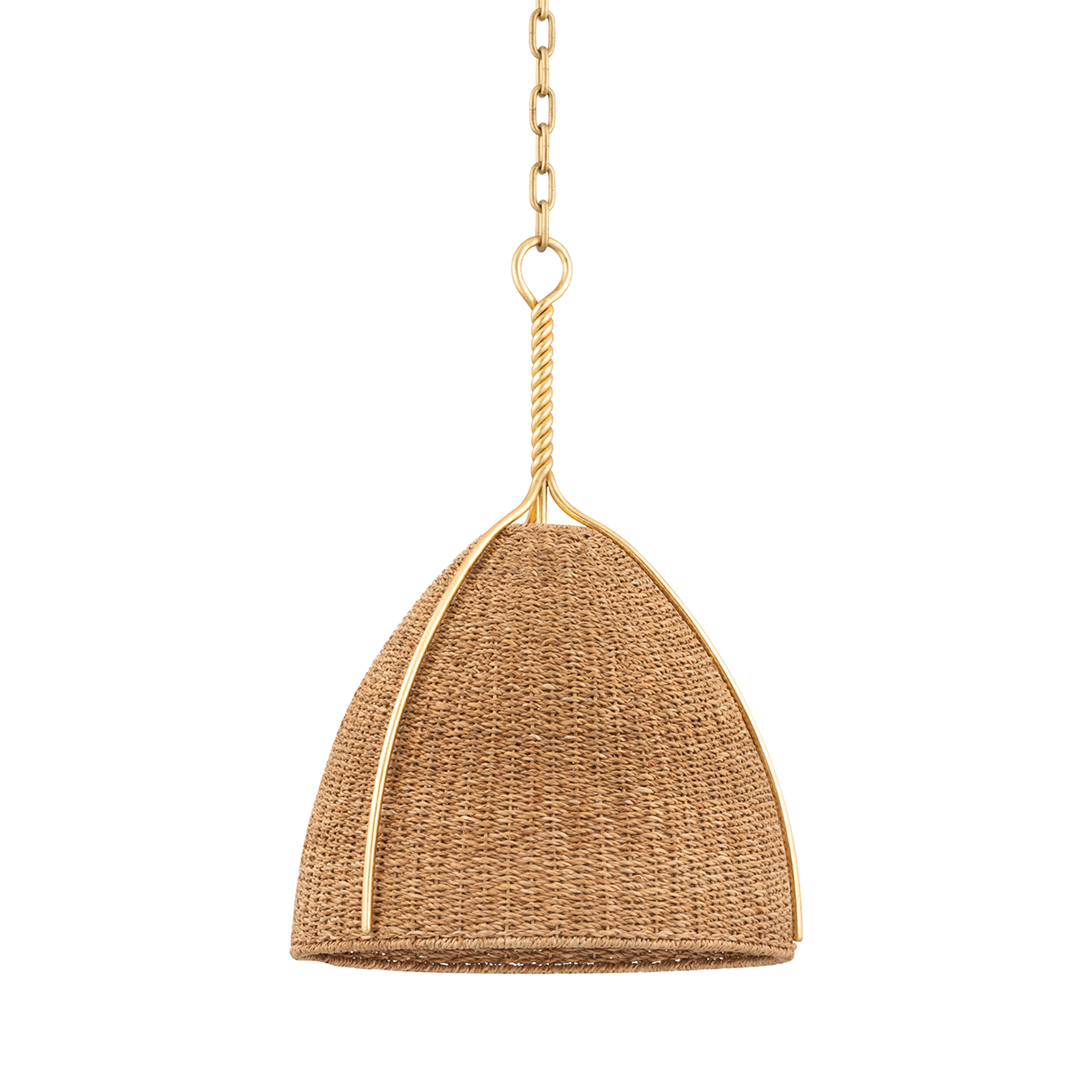 Hudson Valley Woodlawn 18.5" Pendant Vintage Gold Leaf