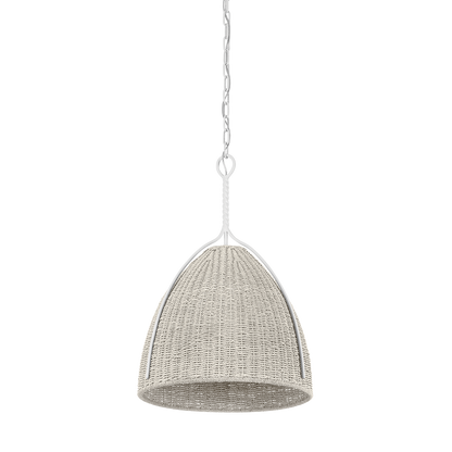 Hudson Valley Woodlawn 18.5" Pendant White Plaster