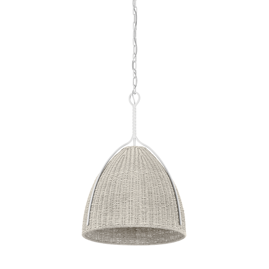 Hudson Valley Woodlawn 18.5" Pendant White Plaster