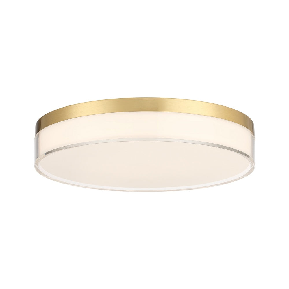 Savoy House Clarion 11" 5CCT LED Acrylic Ceiling Light - Brass