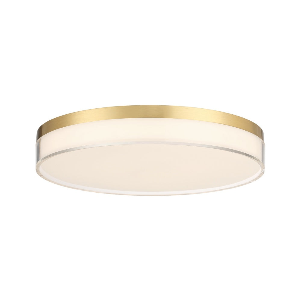 Savoy House Clarion 13" 5CCT LED Acrylic Ceiling Light - Brass